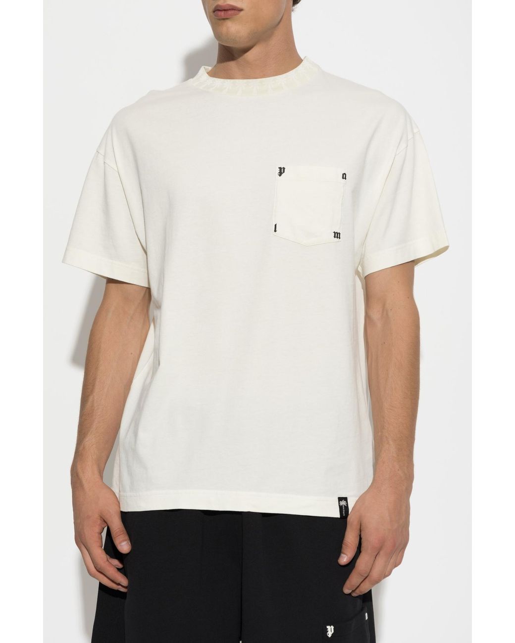 Palm Angels Black Short-Sleeved T-Shirt for men
