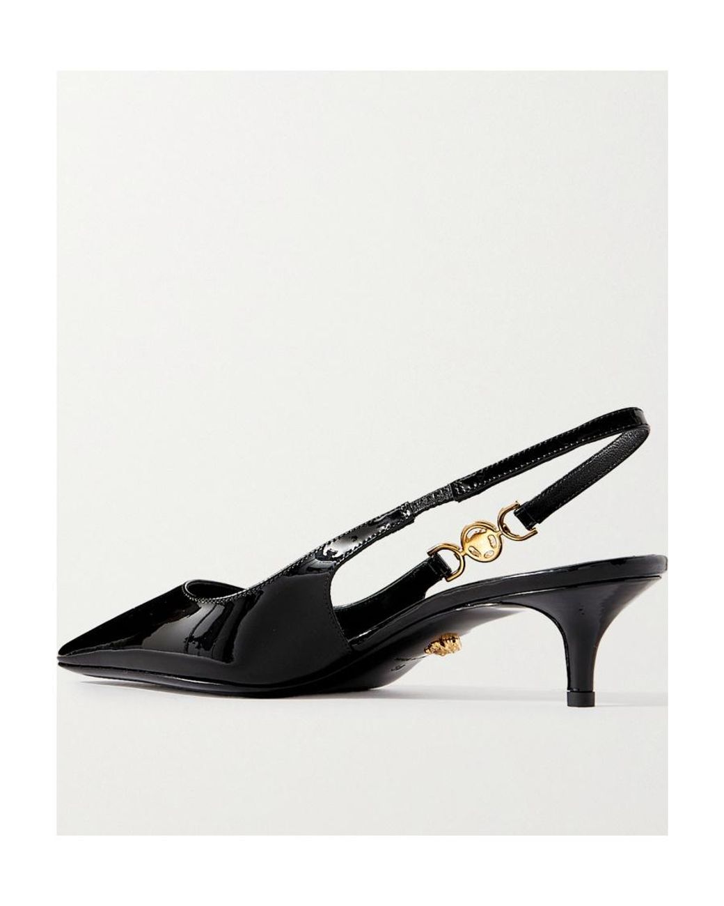 Versace Black Medusa '95 Slingback Pumps