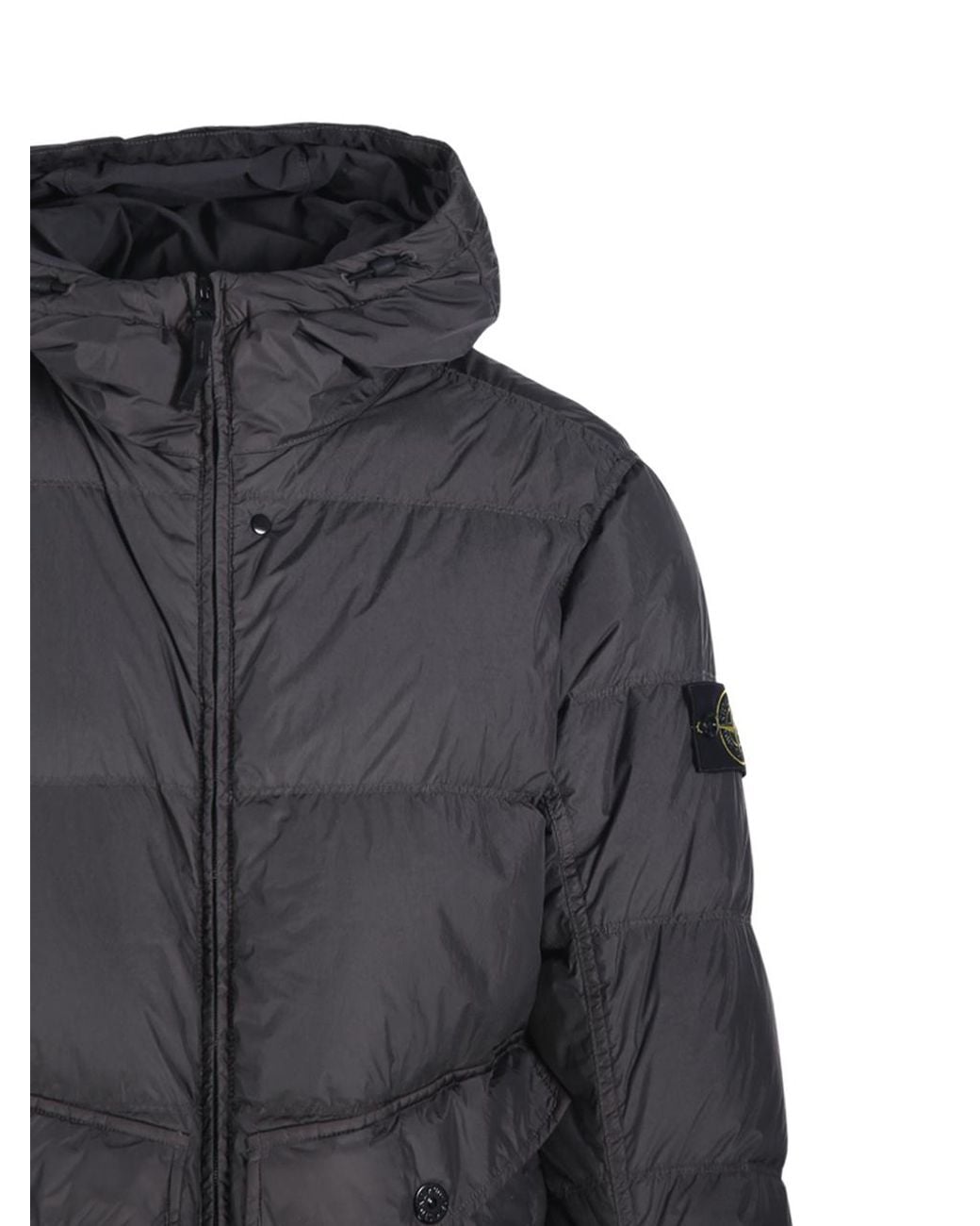 Stone Island Black Winter Jackets for men