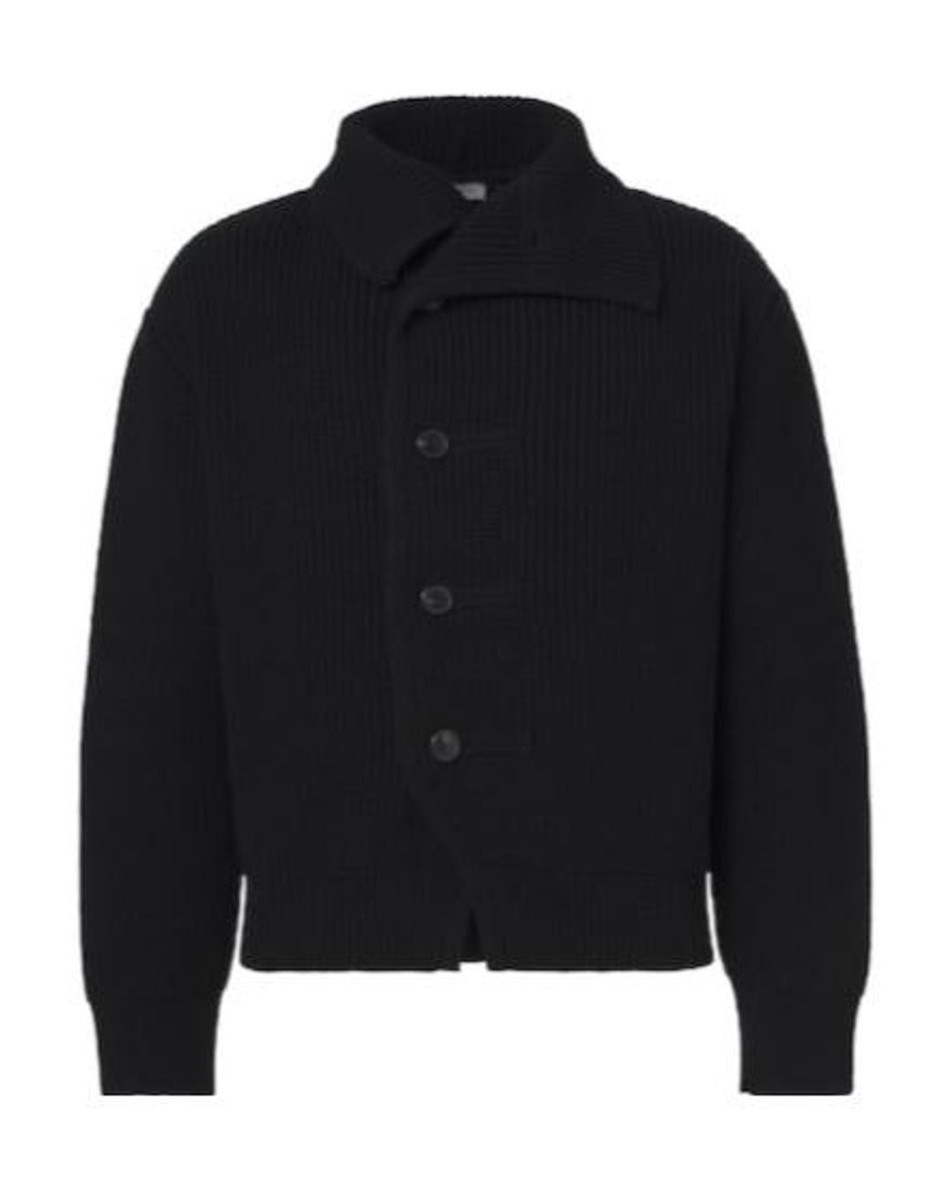 Dries Van Noten Black Wool Cardigan for men