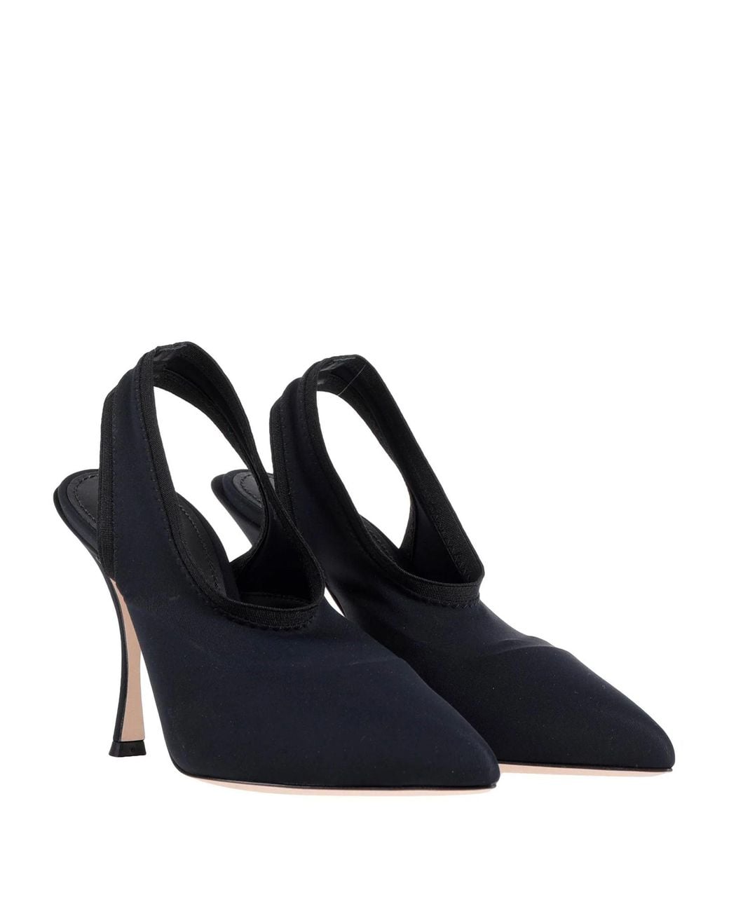 Dolce & Gabbana Blue Solid Pointed-Toe High Heels