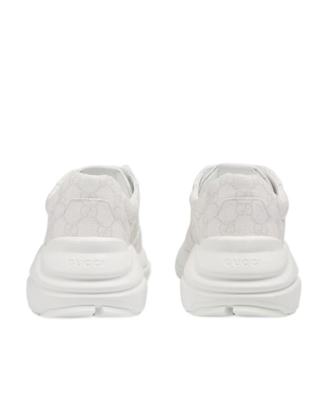 Gucci White Gg Rhyton Casual Sneakers for men