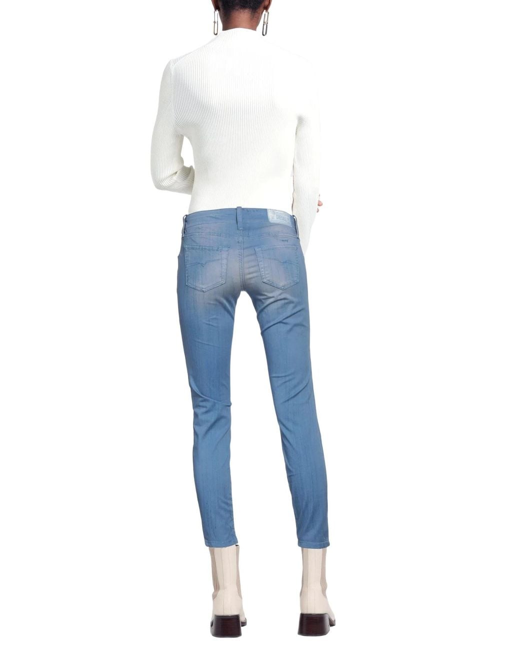 DIESEL Blue Slimfit Tiedye Cropped Trousers