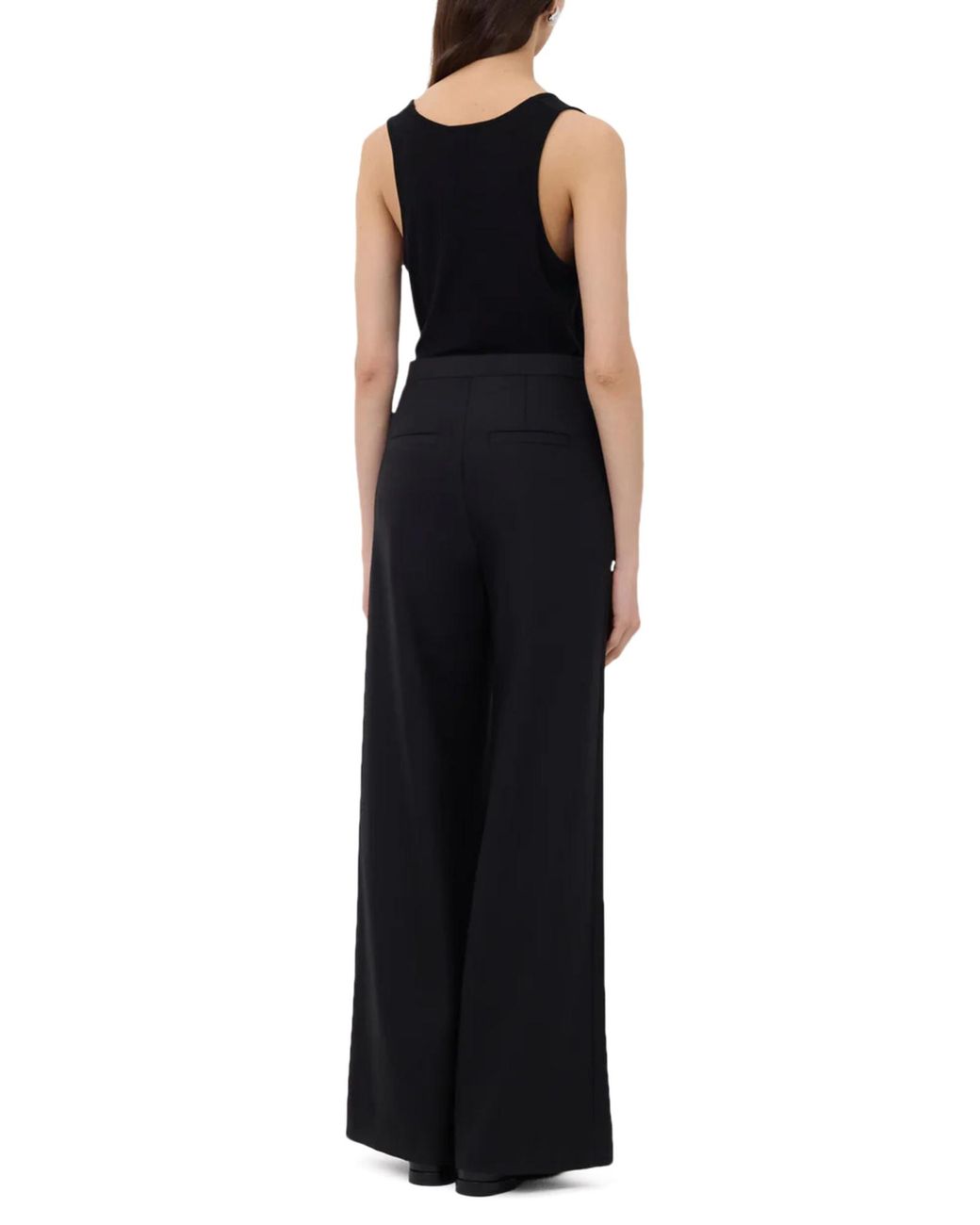 Loulou de Saison Black Straight-Leg Casual Pants