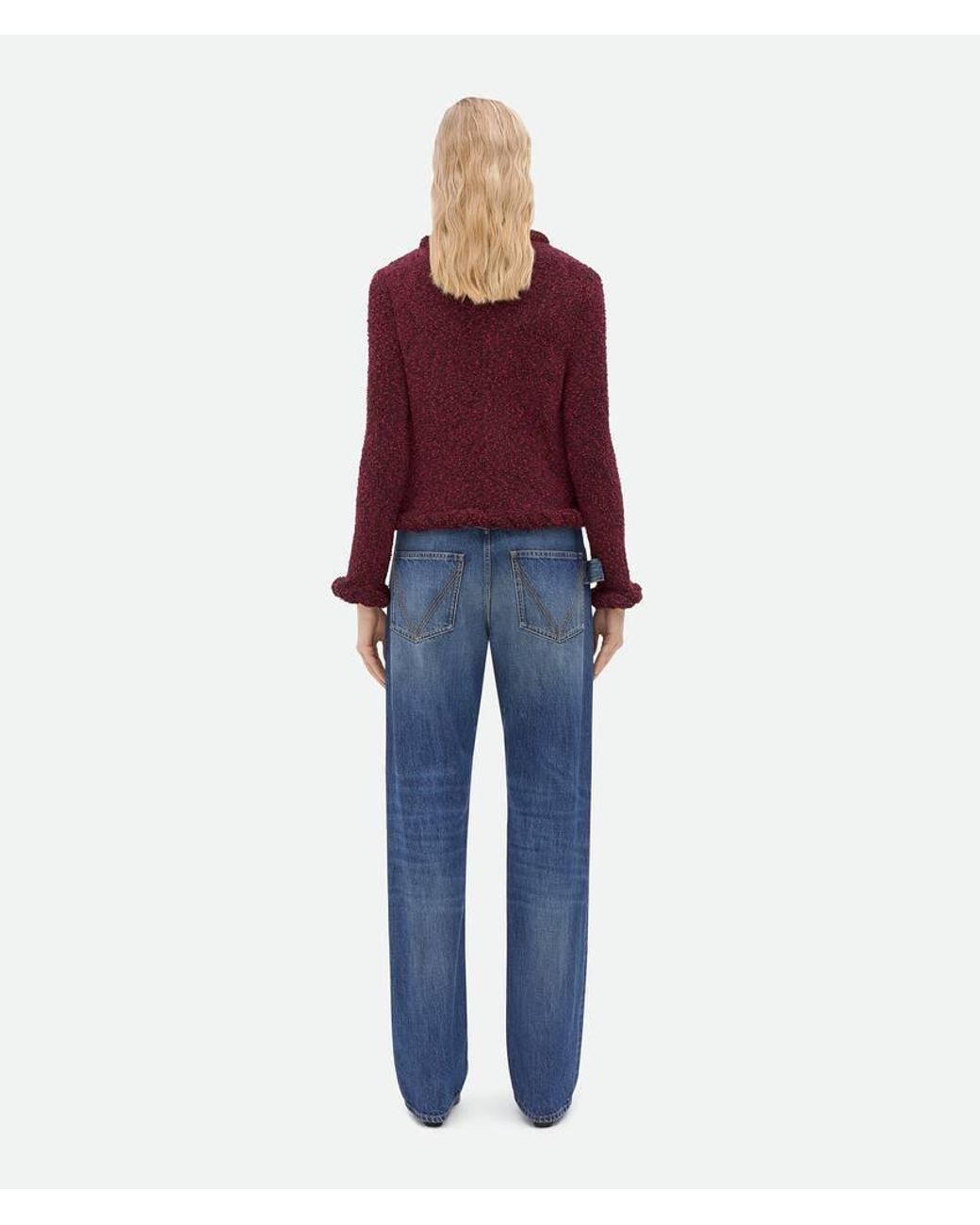 Bottega Veneta Blue Fitted Long-Sleeve Cardigan