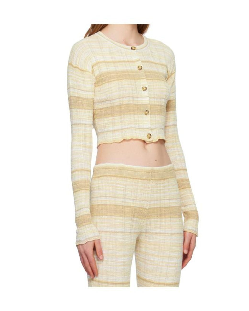 Acne Natural Rib Knitted Cardigan