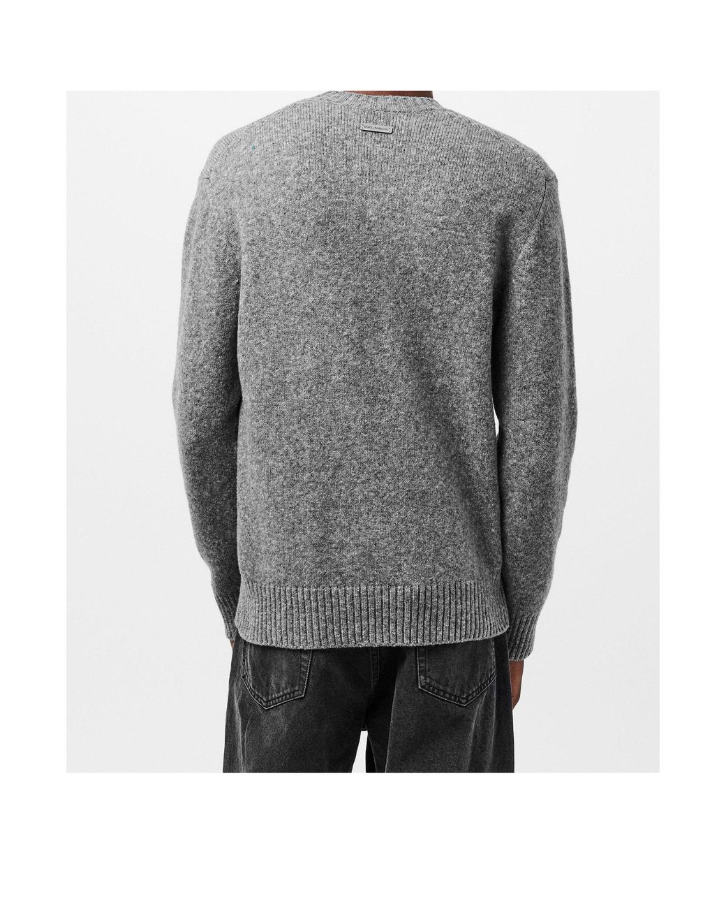 Dolce & Gabbana Gray Crew Neck Knit Sweater for men