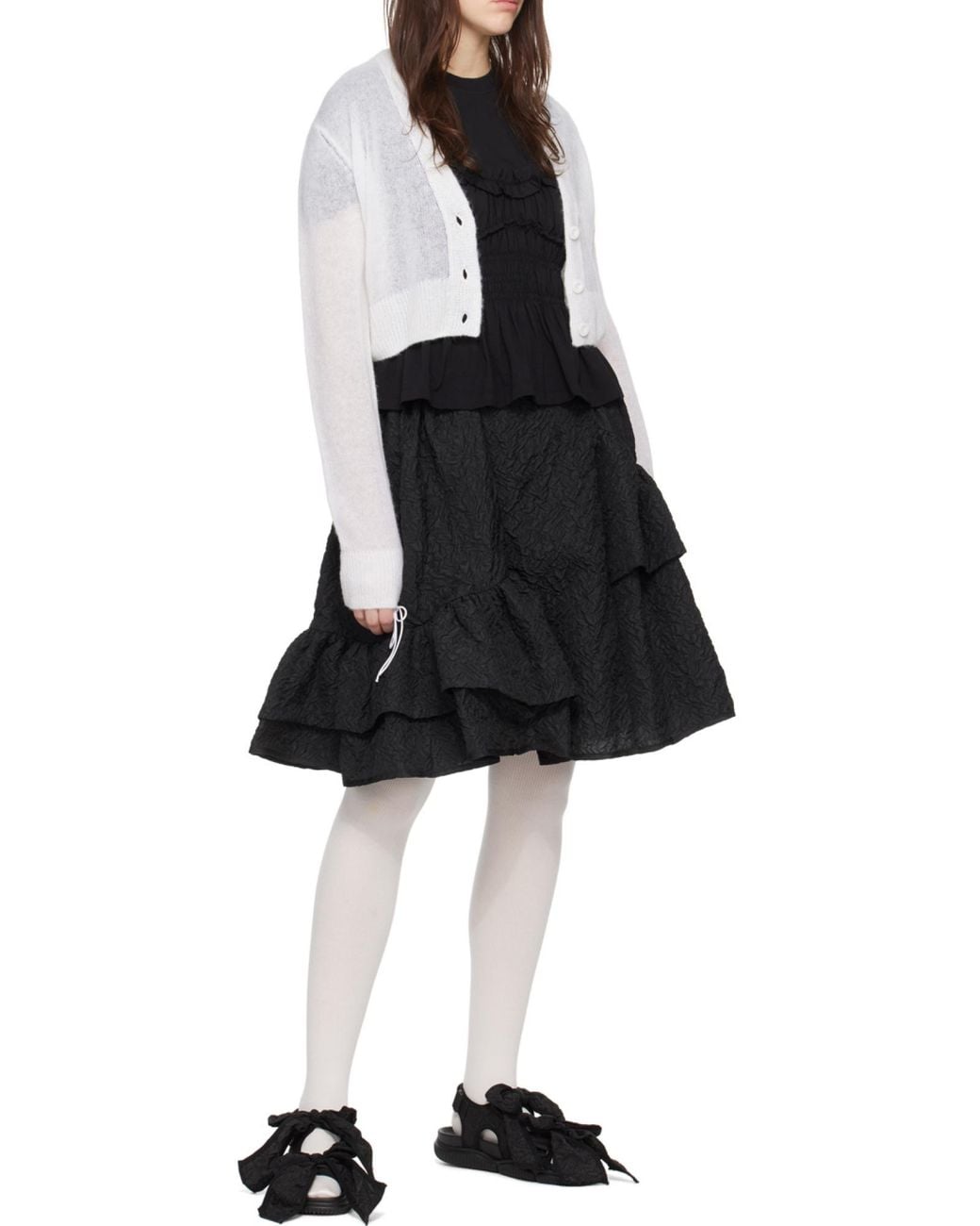 CECILIE BAHNSEN Black Short Skirts