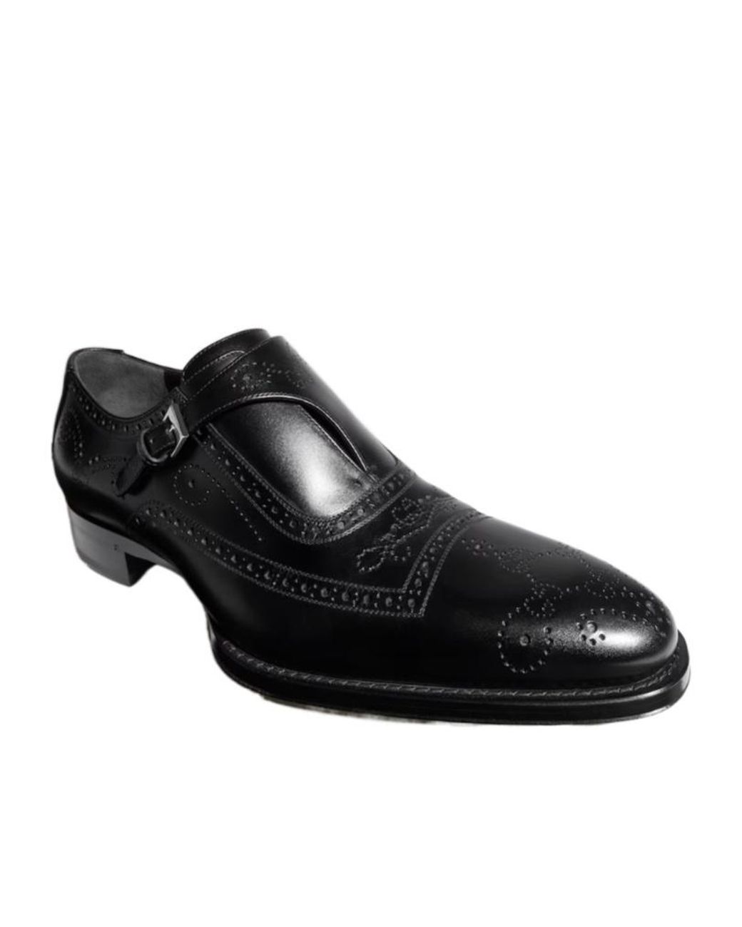 Gucci Black Monk Strap Shoe for men