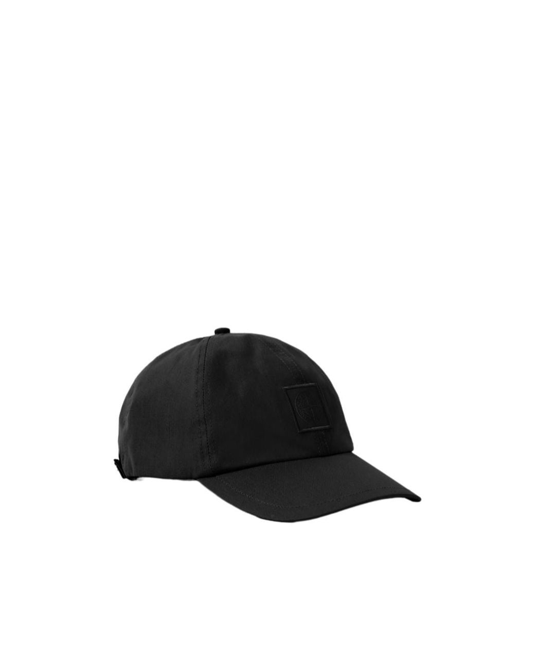 Stone Island Black Logo-Patch Baseball Cap for men