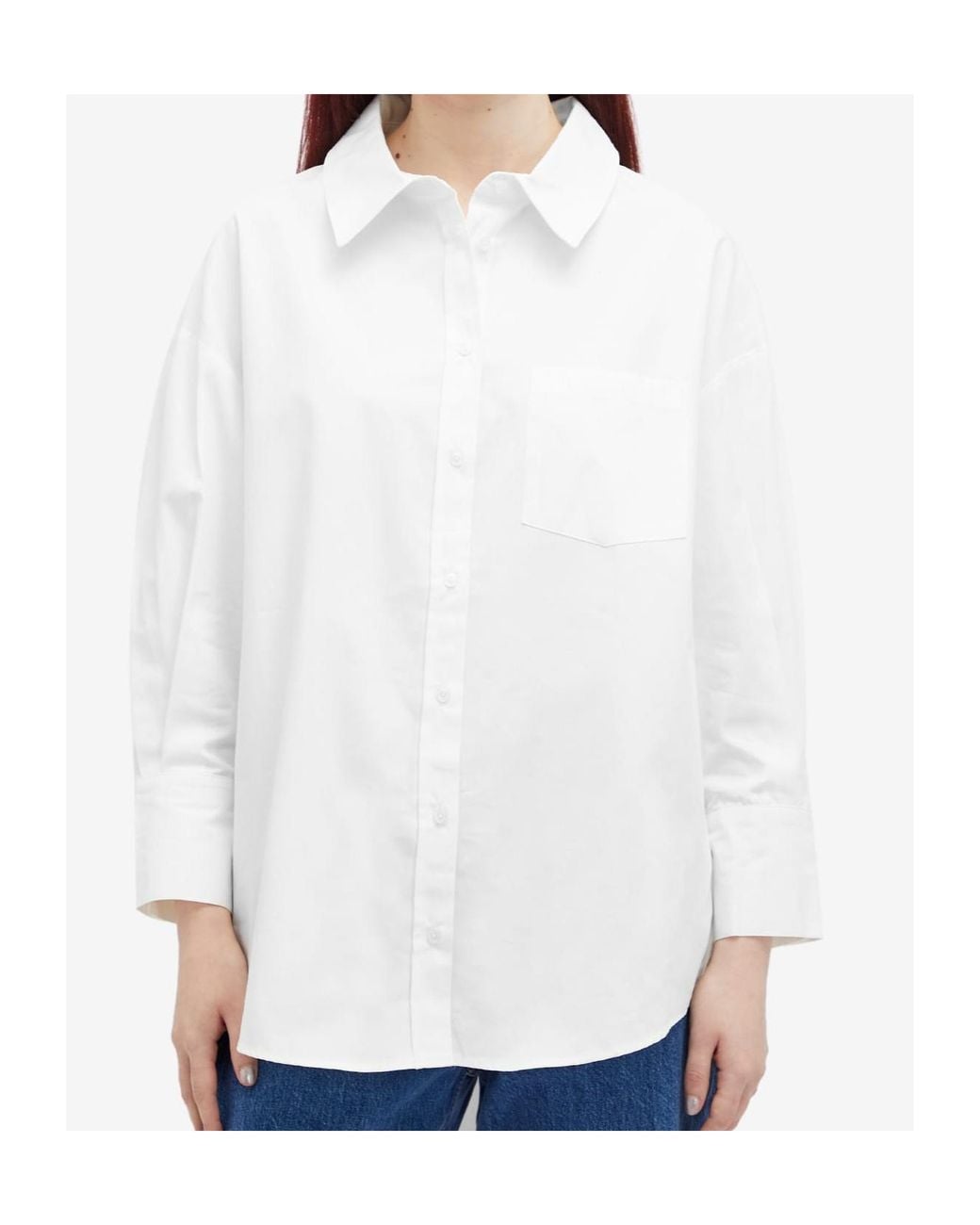 Anine Bing White Long-Sleeve Shirt