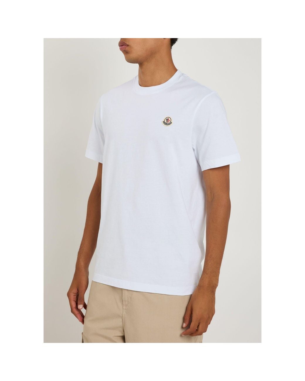 Moncler White Cotton Short-Sleeve 3 Pack T-Shirts for men