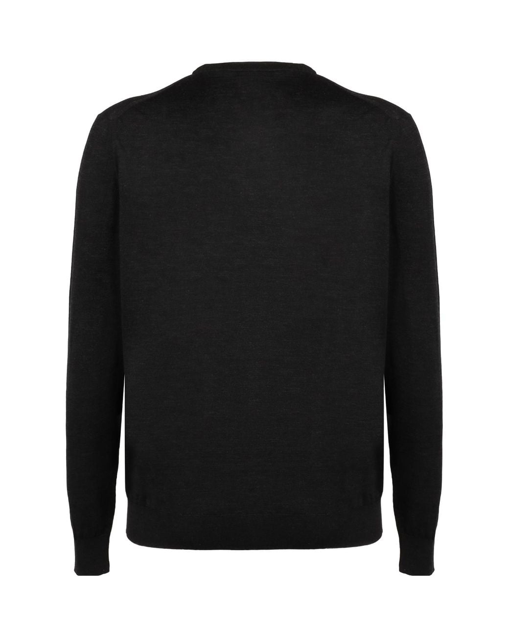 Kiton Black Crew Neck Pullover for men
