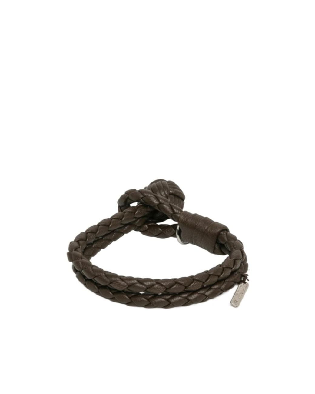 Bottega Veneta White Logo Detail Bracelet