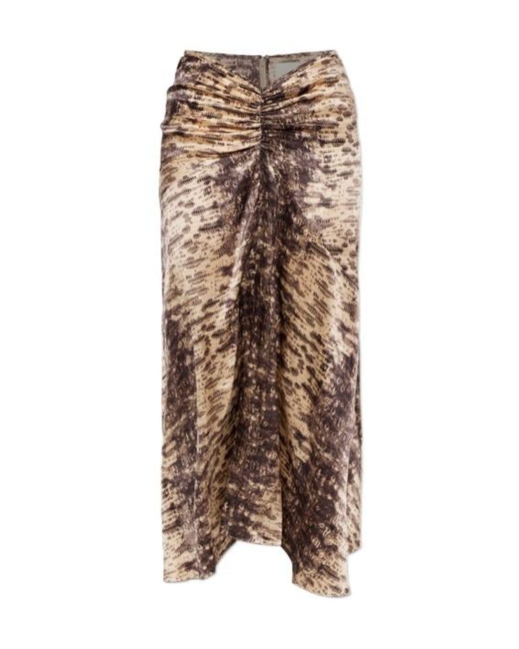 Isabel Marant Brown Printed Skirt