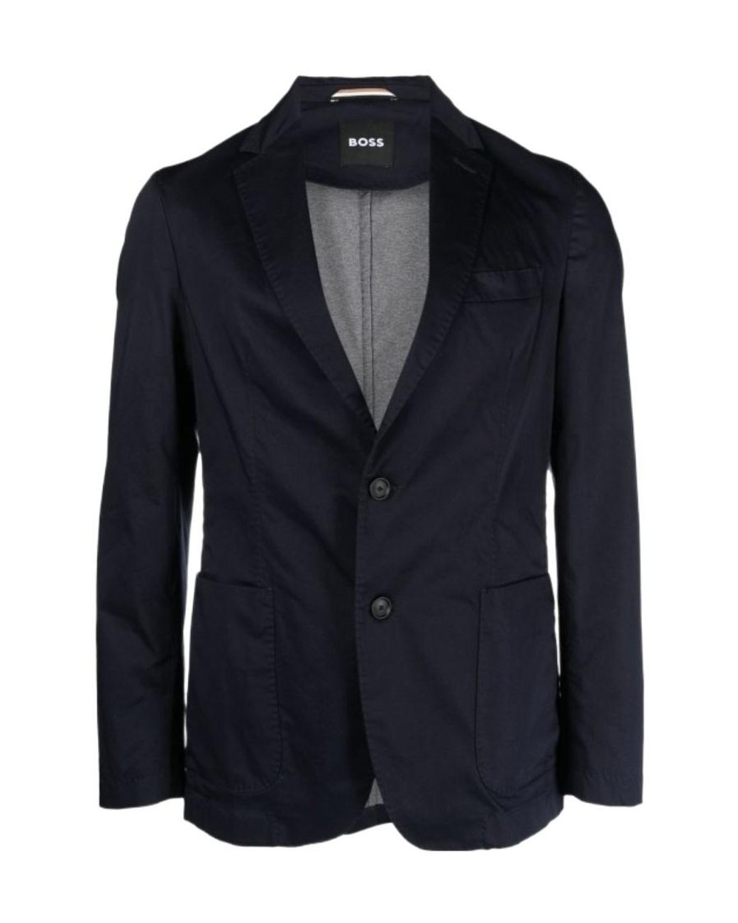 Boss Blue V-Neck Classic Blazer for men