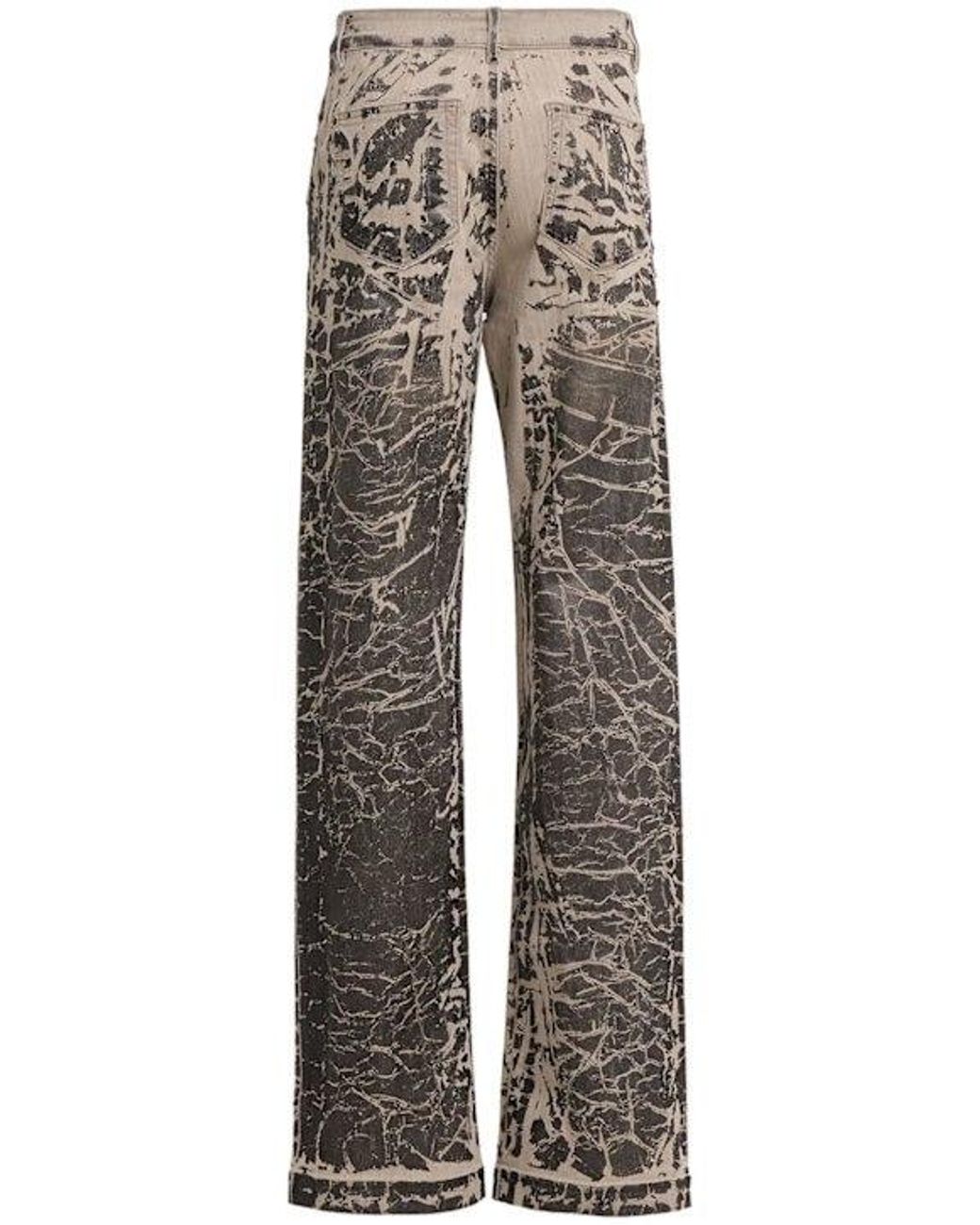 Rick Owens Gray Geth Denim Mid Rise Baggy Jeans