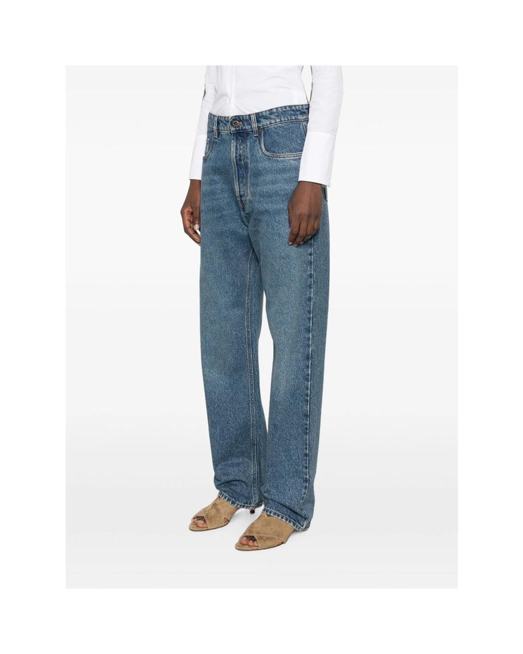 Miu Miu Blue Five-Pocket Denim Jeans