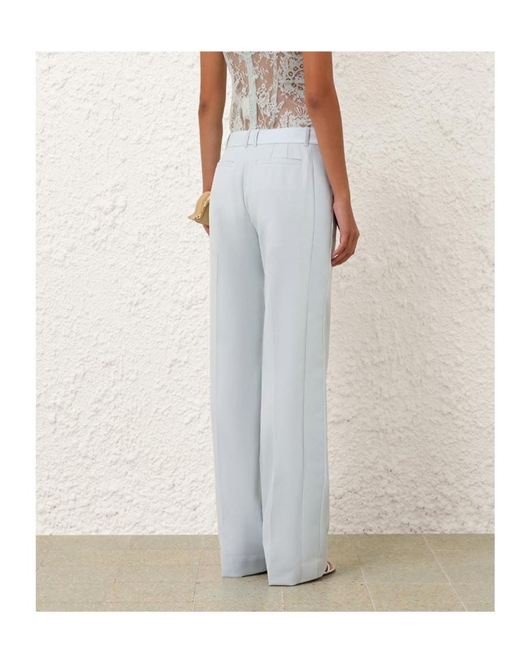 Zimmermann White Belt Loops Slacks
