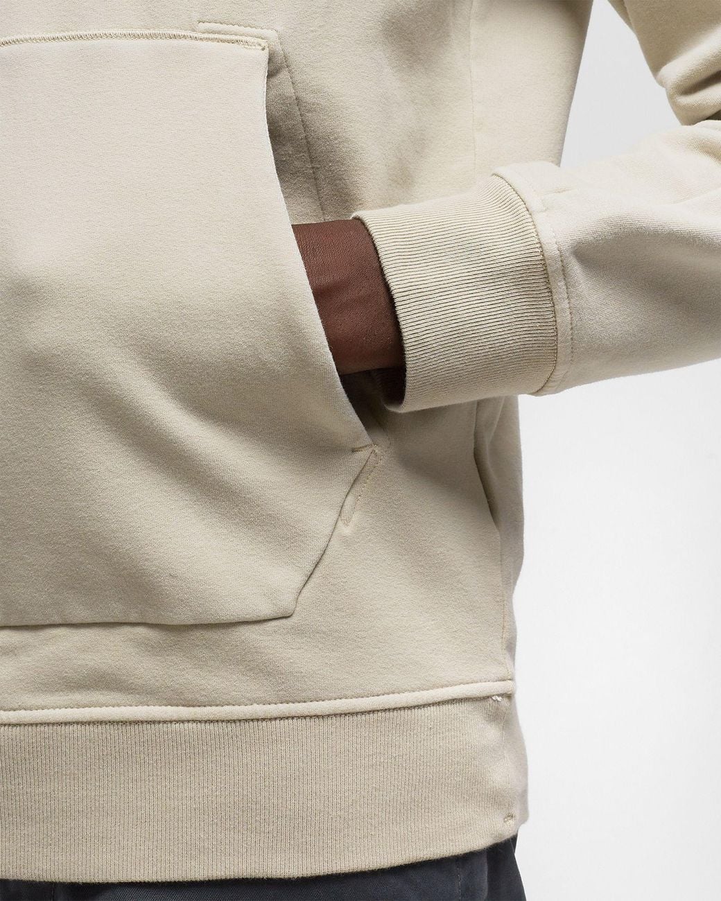 Stone Island Gray Compass Patch Long-Sleeved Hoodie for men
