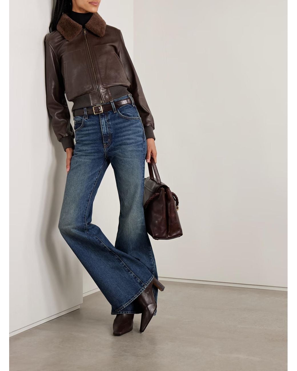 Nili Lotan Brown Tom Leather Jacket