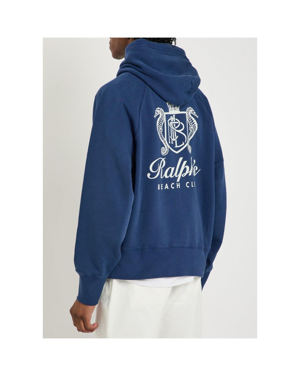 Polo Ralph Lauren Blue Simple Hoodie for men