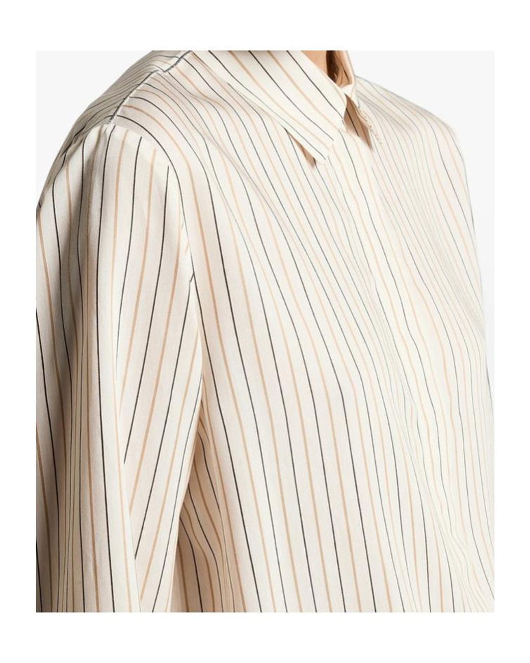 Peserico White Striped Shirt