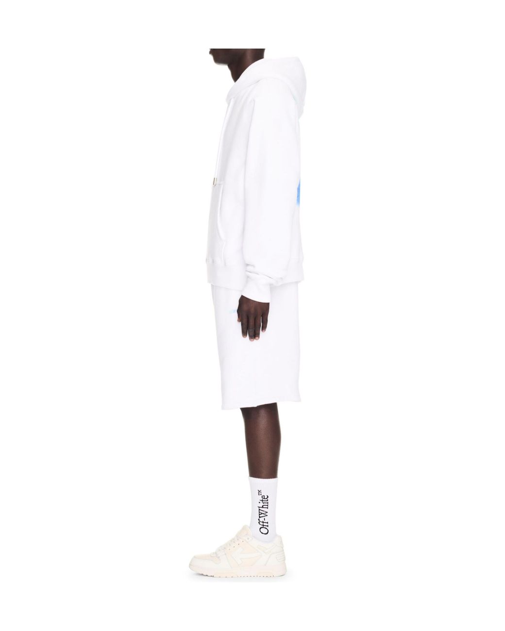 Off-White c/o Virgil Abloh White Arrow Skate Cotton Hoodie for men