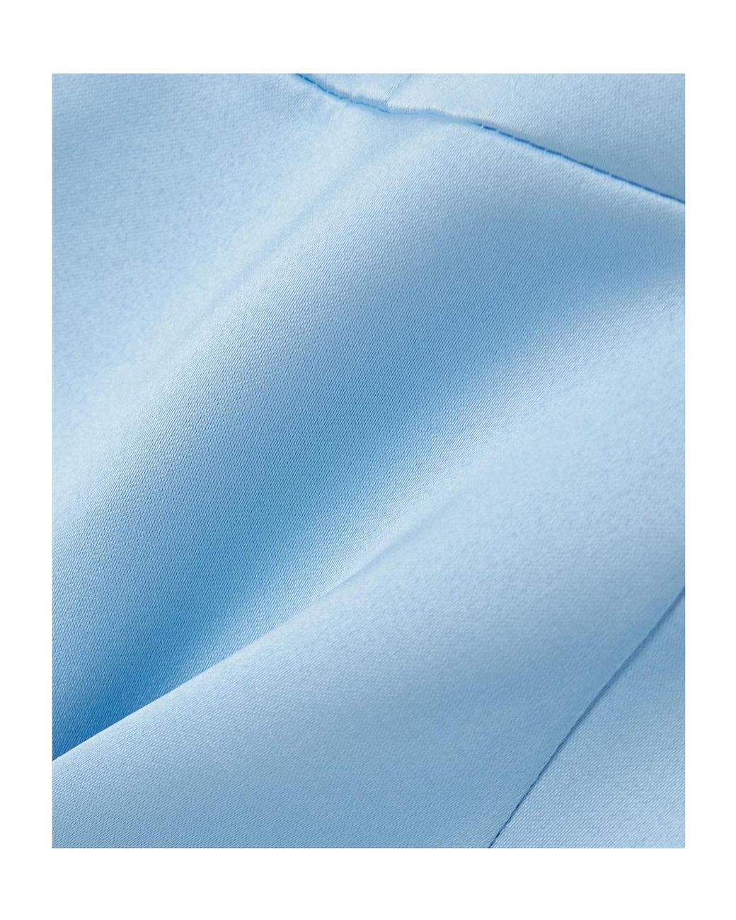 Emilia Wickstead Blue Vero Duchesse-Satin Peplum Top