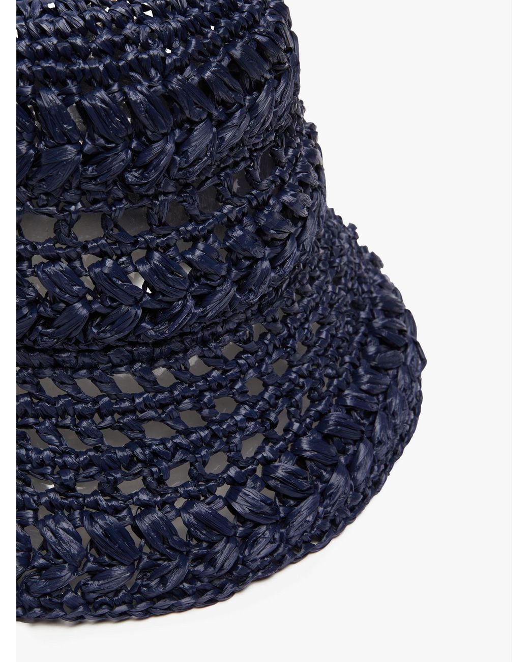 Weekend by Maxmara Blue Adito Crochet Knit Hat