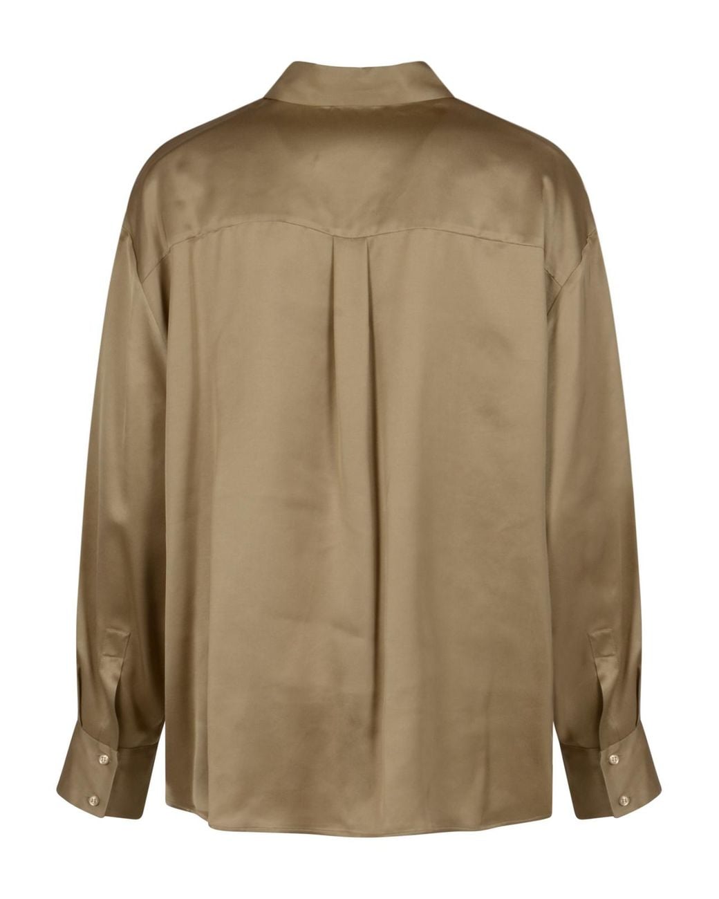Peserico Brown Relaxed Long-Sleeve Shirt