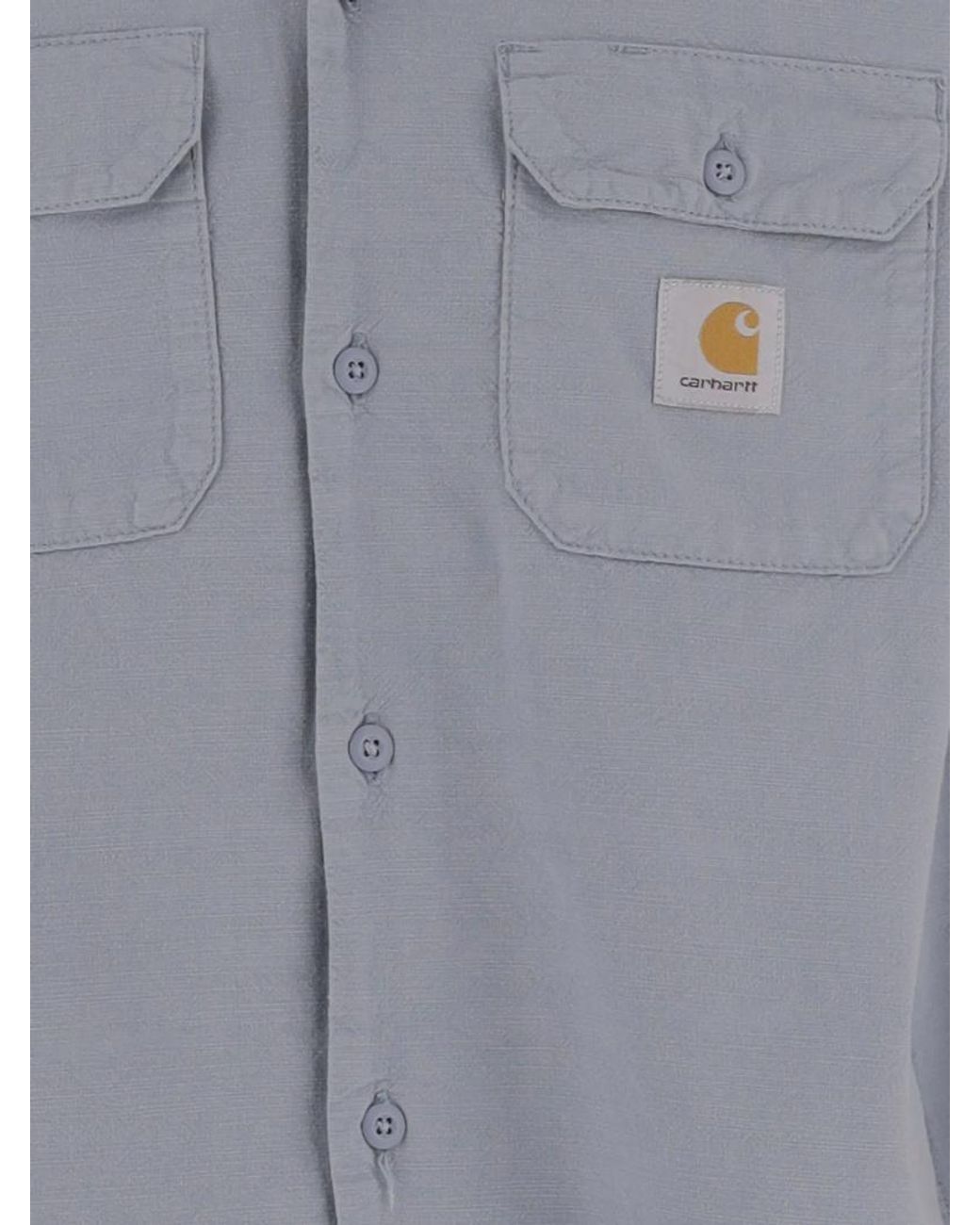 Carhartt Blue Cotton Shirt for men