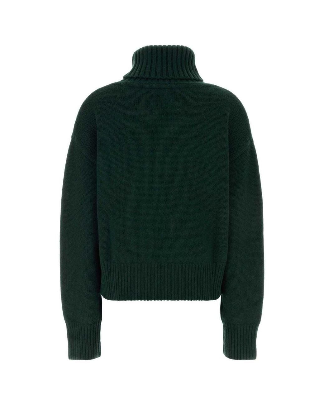 Extreme Cashmere Green N434 Crop Xtra Knitted Sweater