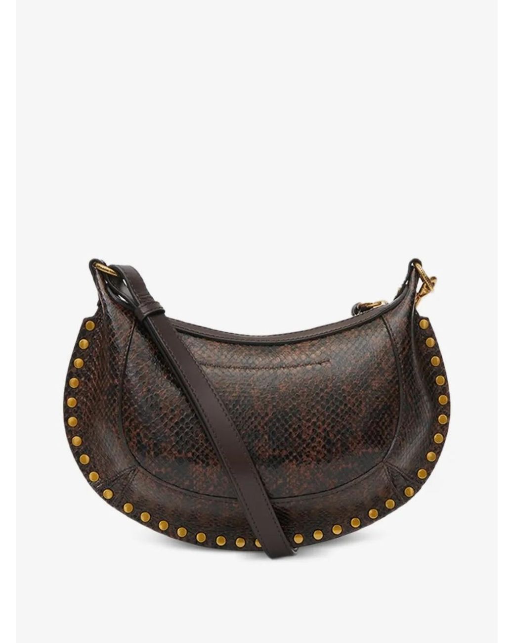 Isabel Marant Black Python Print Shoulder Bag