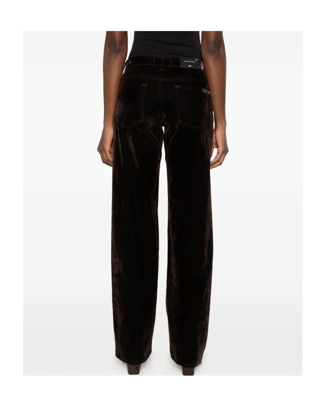 7 For All Mankind Purple Casual Trousers With Belt Loops