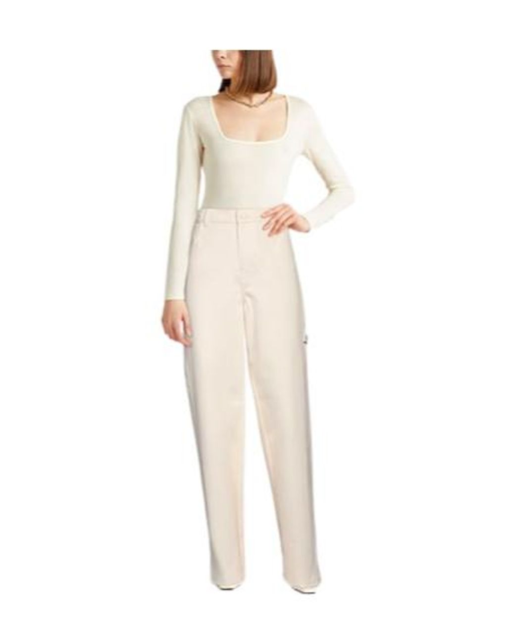 Isabel Marant White Straightleg Knit Pants
