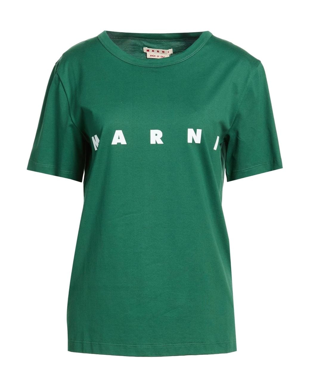 Marni Green Crew-Neck Short-Sleeve T-Shirt