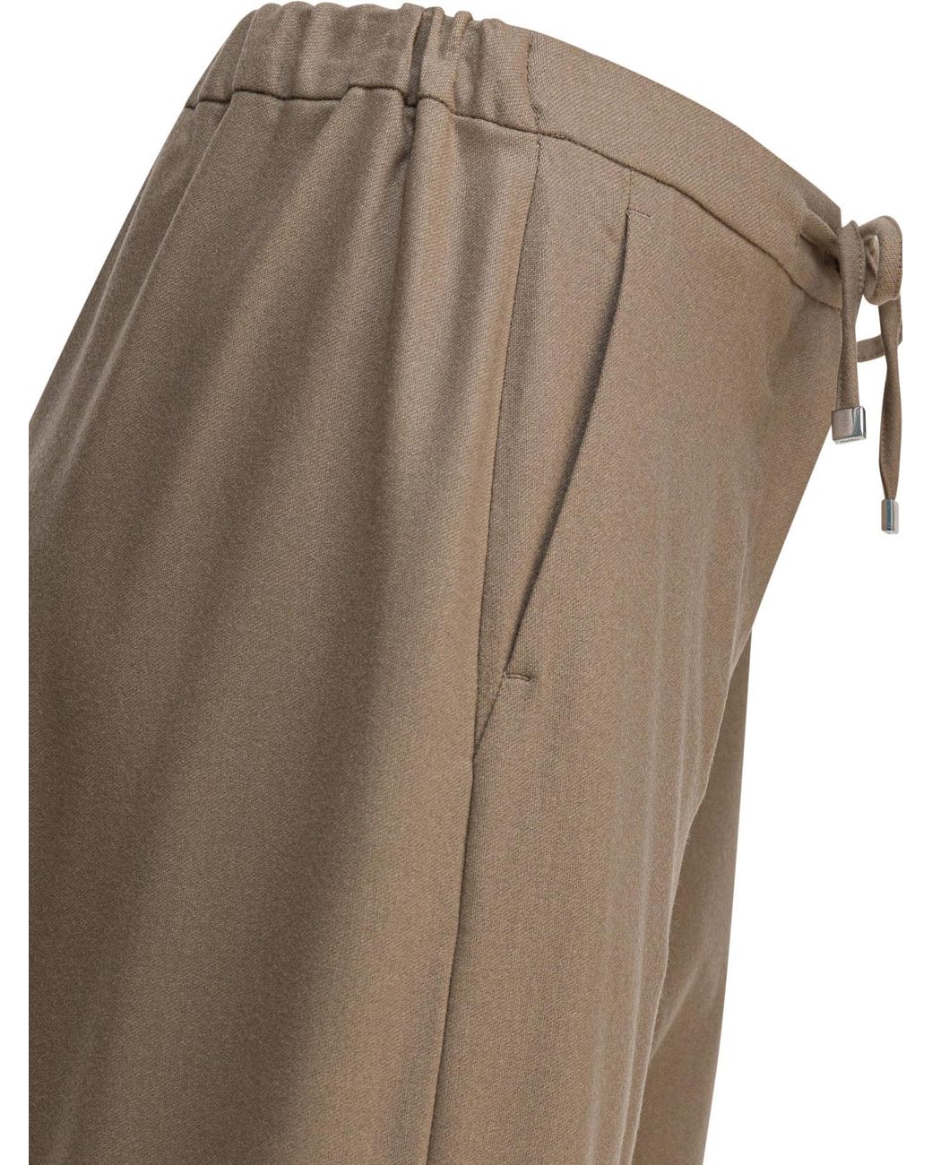 Max Mara Natural マックスマーラ フローリア ドローストリング ワイドレッグ トラウザーズ