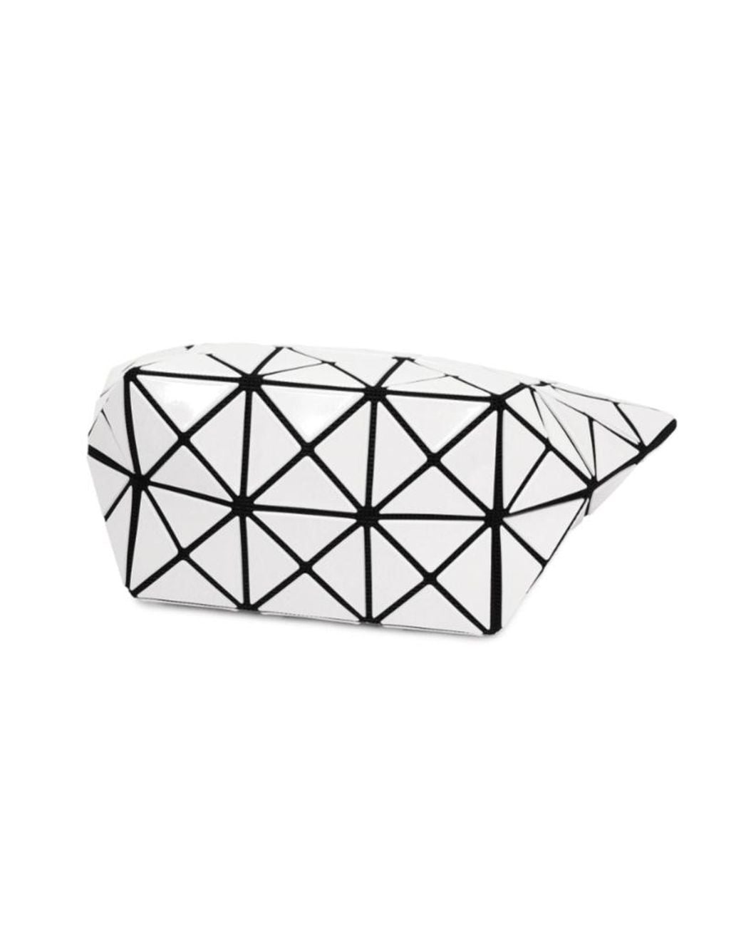 Issey Miyake White Geometric-Shape Clutch Bag