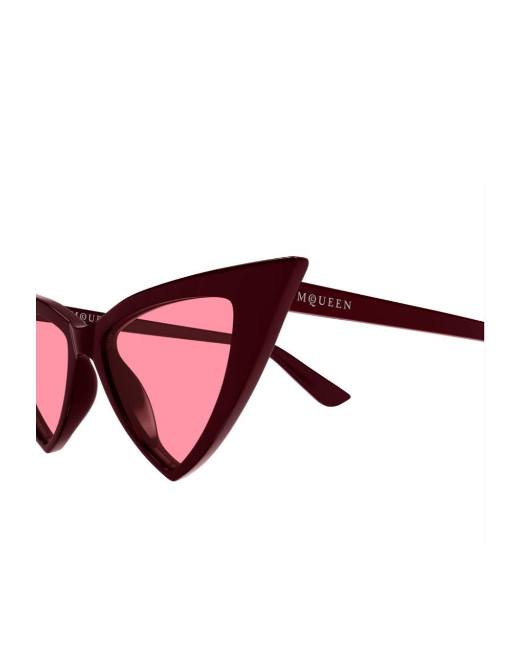 McQueen Pink Eyewear Cat Eye Frame Sunglasses for men