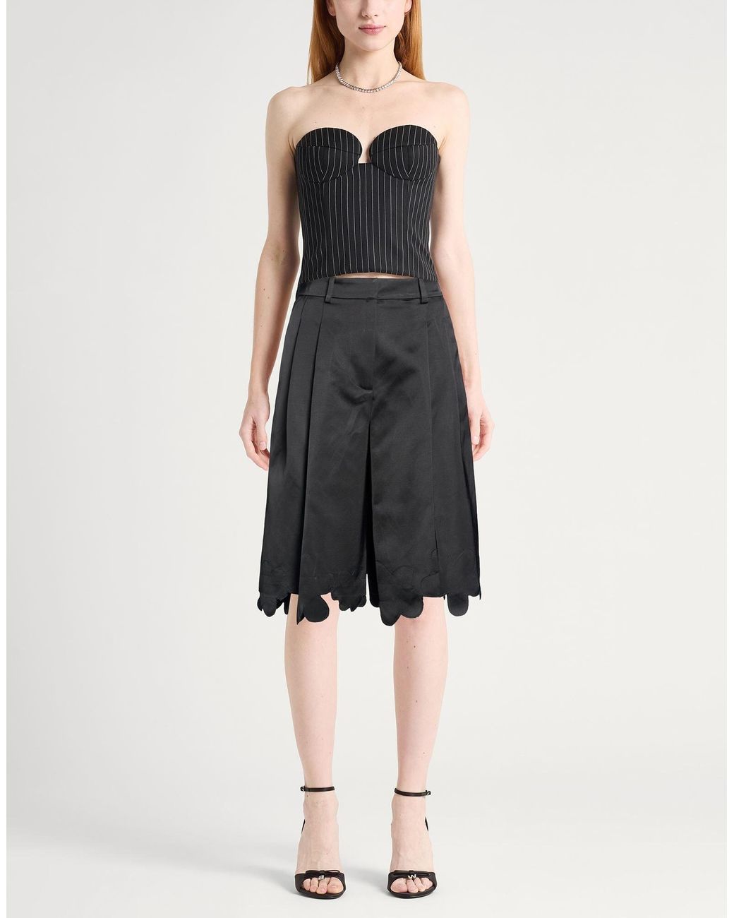 Marni Gray Casual Satin Shorts