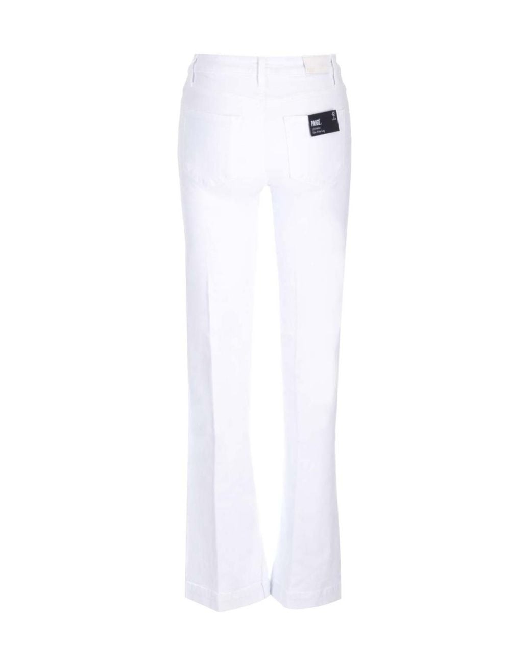 PAIGE White Belt-Strap Jeans