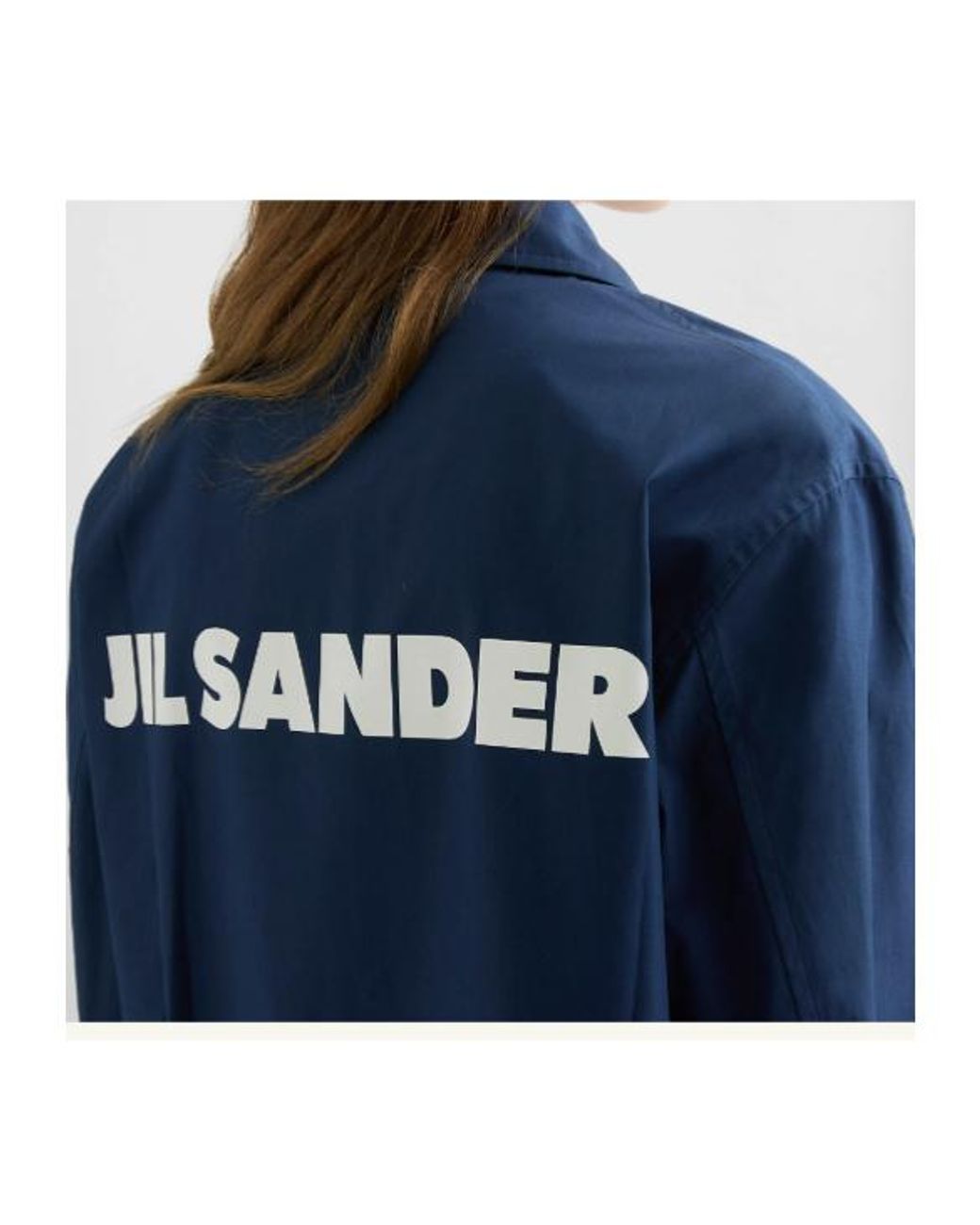 Jil Sander Blue Button-Up Jacket
