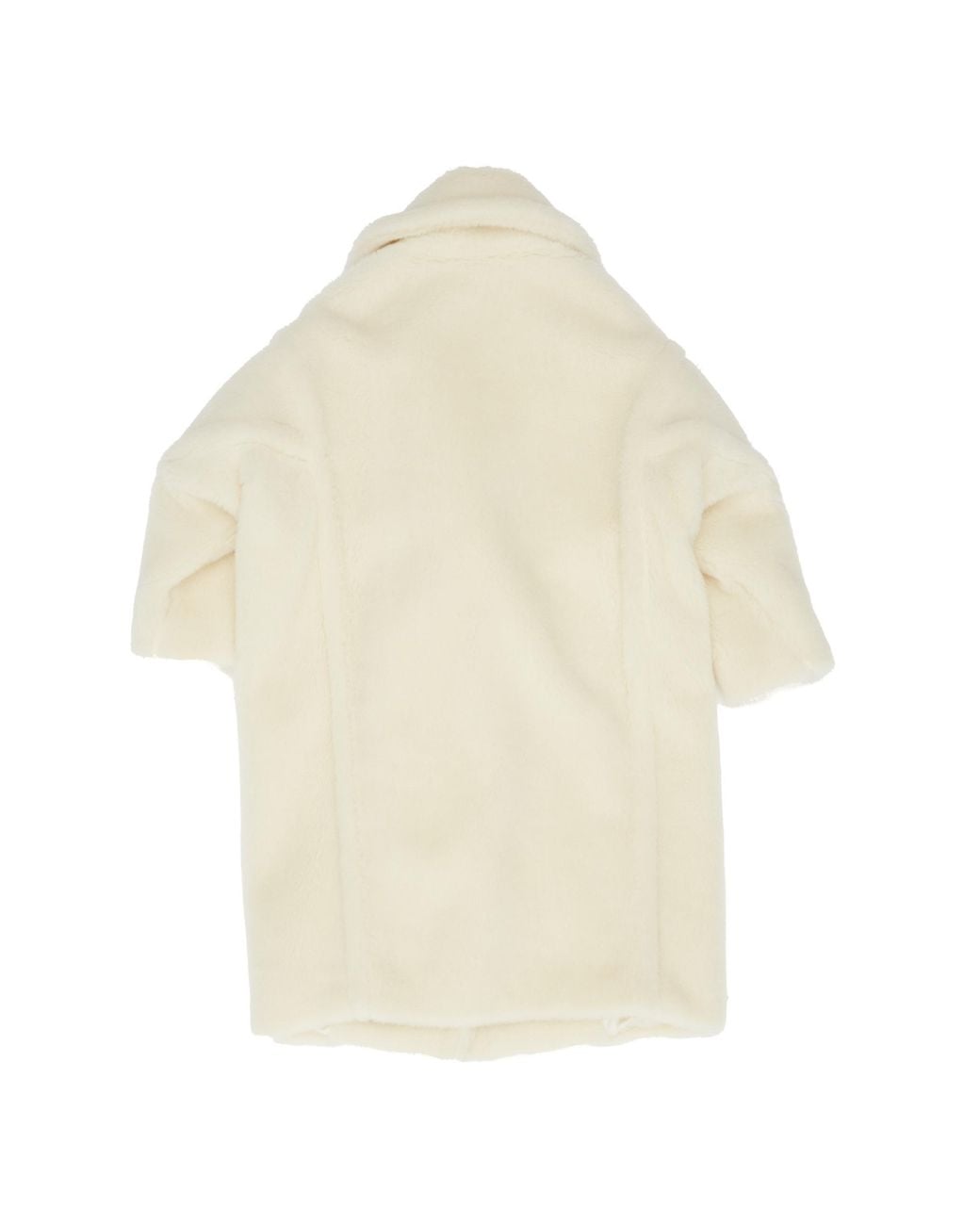 Max Mara White Tedgirl Buttoned Long Coat