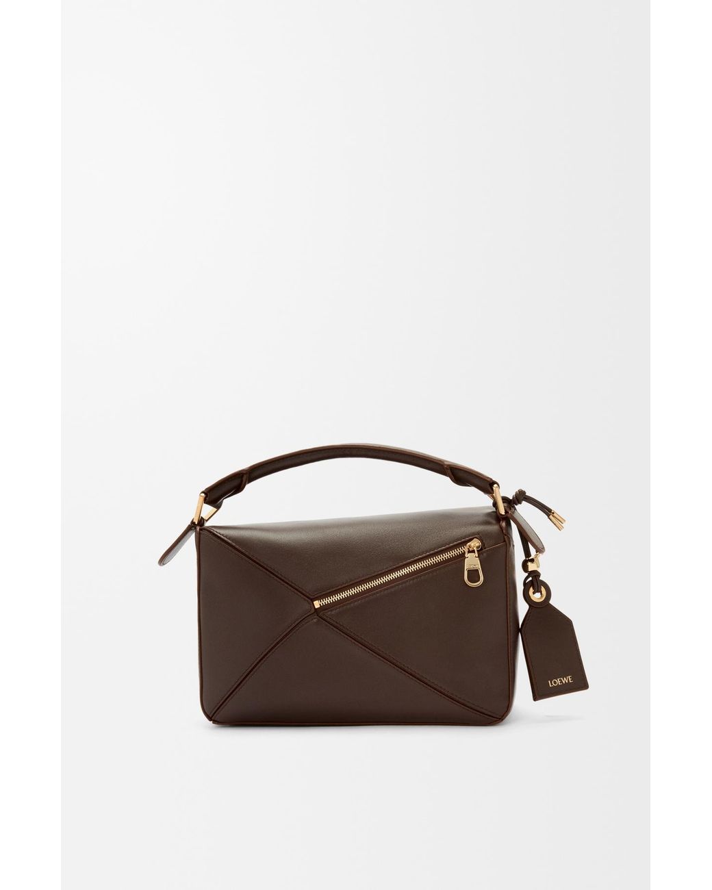 Loewe Brown Small Featherlight Puzzle Bag
