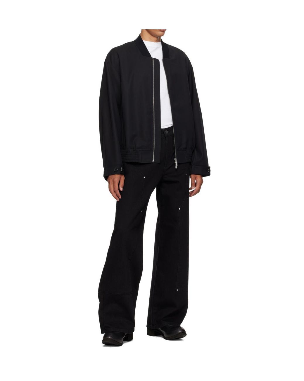 HELIOT EMIL Black Lorica Jeans for men