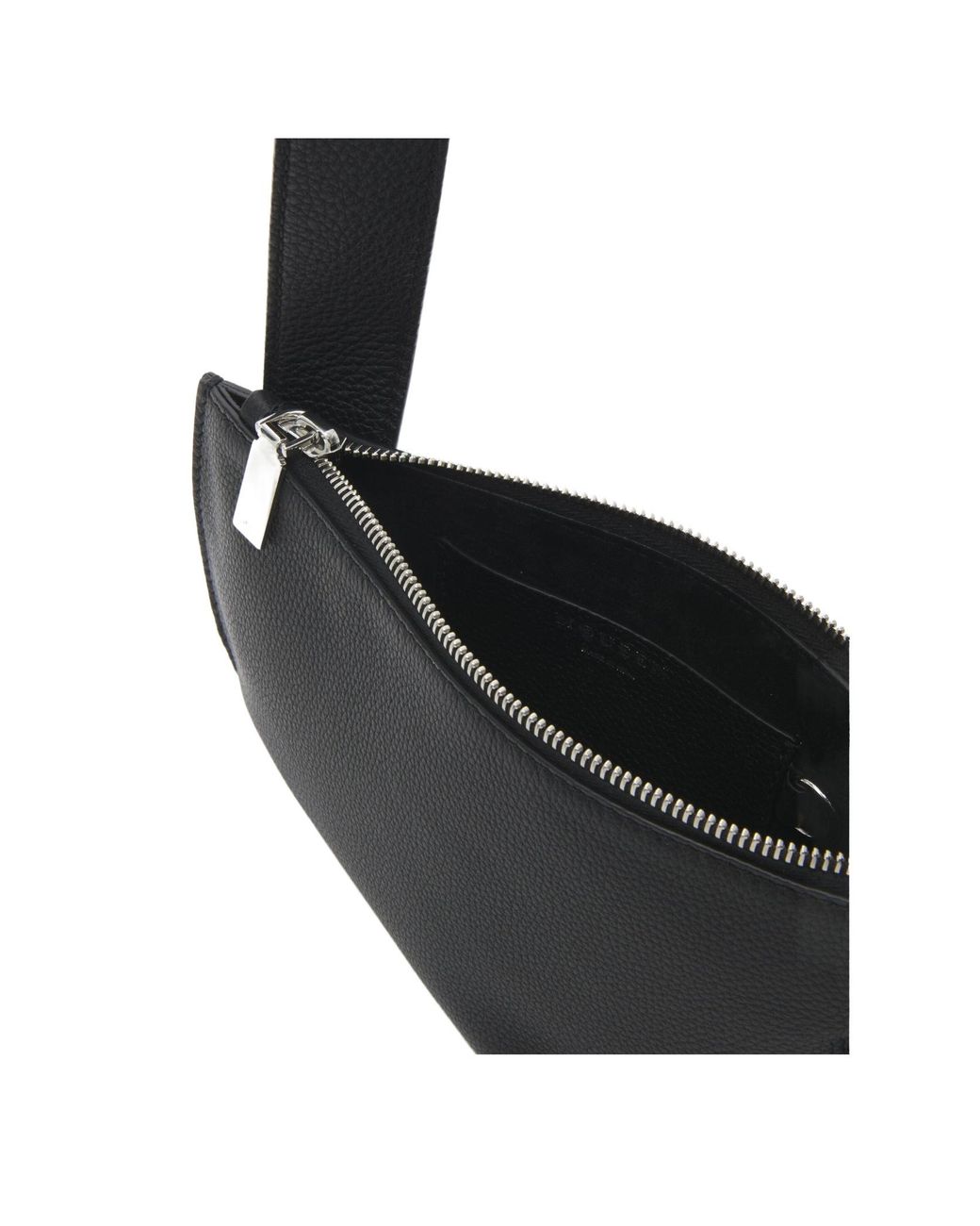 McQueen Black T-Bar Sling Shoulder Bag