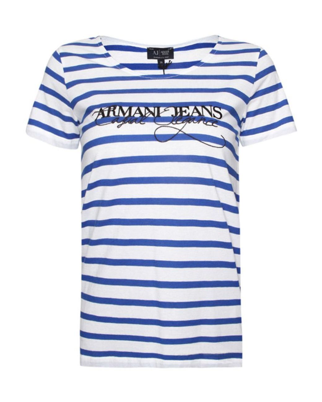 Armani Jeans Blue Logo Short-Sleeve T-Shirt
