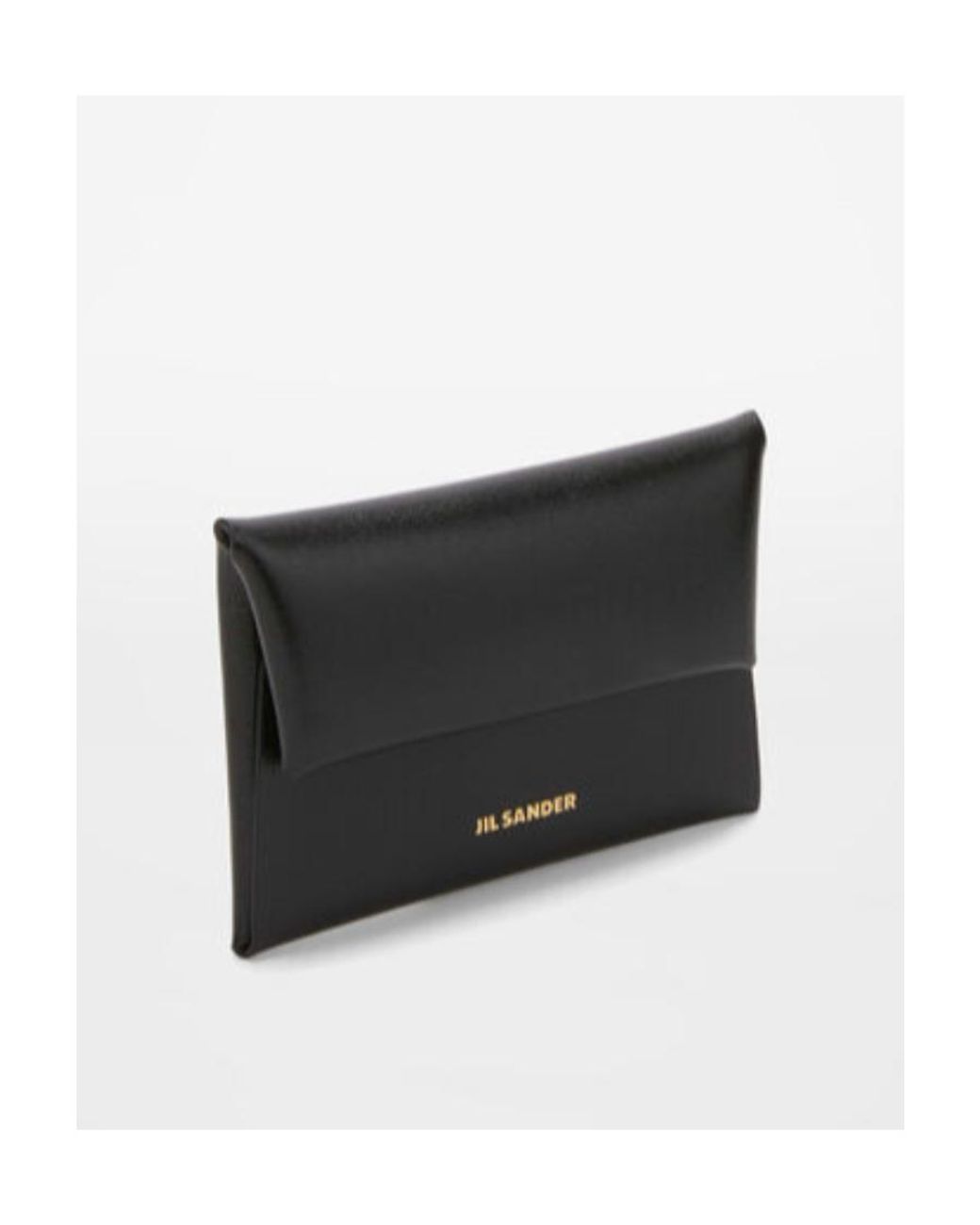 Jil Sander Black Logo Printed Envelope Card Holder