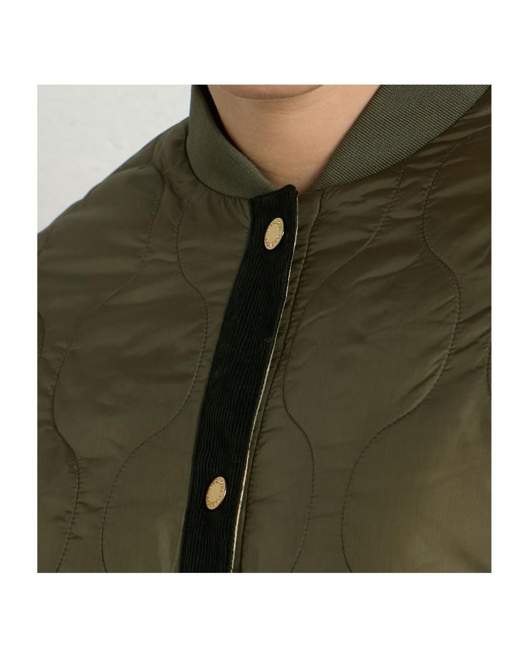 Barbour Green Ravenshill Reversible Quilted Jacket